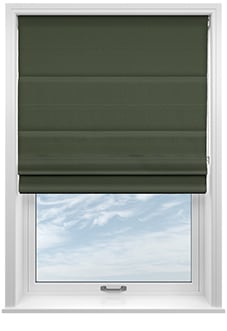 Astoria, Deep Olive - Roman Blind